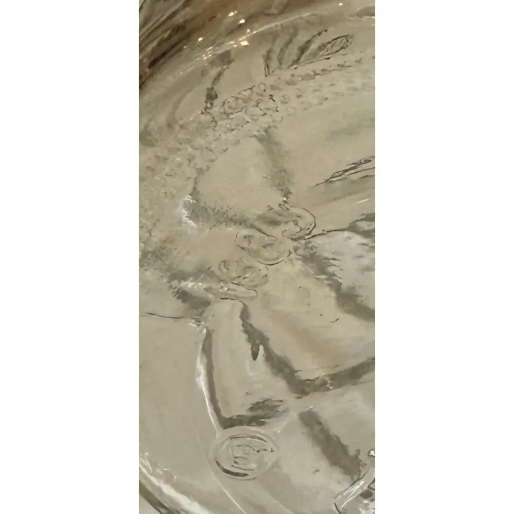 Vintage 1983 Planters Mr. Peanut Glass Jar Lid Canister Diamond Pattern